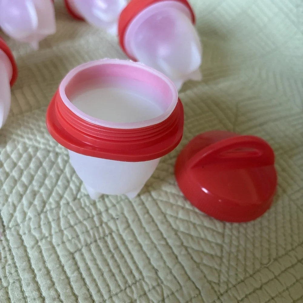 Egglettes (12) Silicon Egg Cooker Poacher Non Stick BPA Free Pack In Lunch To Go